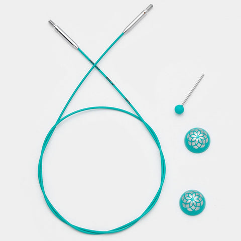 Mindful Interchangeable Fixed Teal Cables