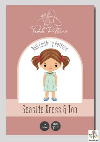 TPD001 Doll Seaside Dress & Top Pattern