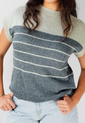 2029 Colour Block Stripe Top (e-pattern)