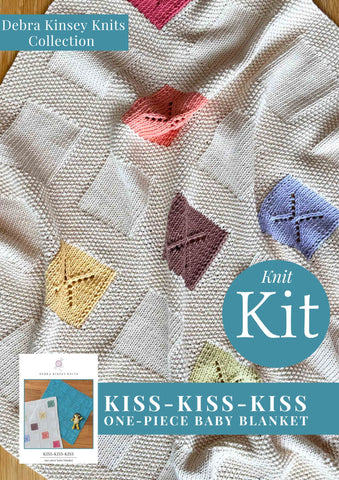 Kiss Kiss Kiss Baby Blanket Project Kit