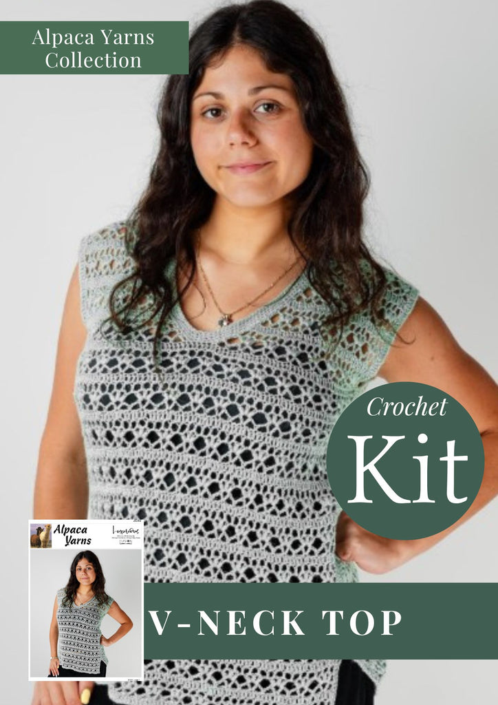 V-Neck Crochet Top | Project Kit