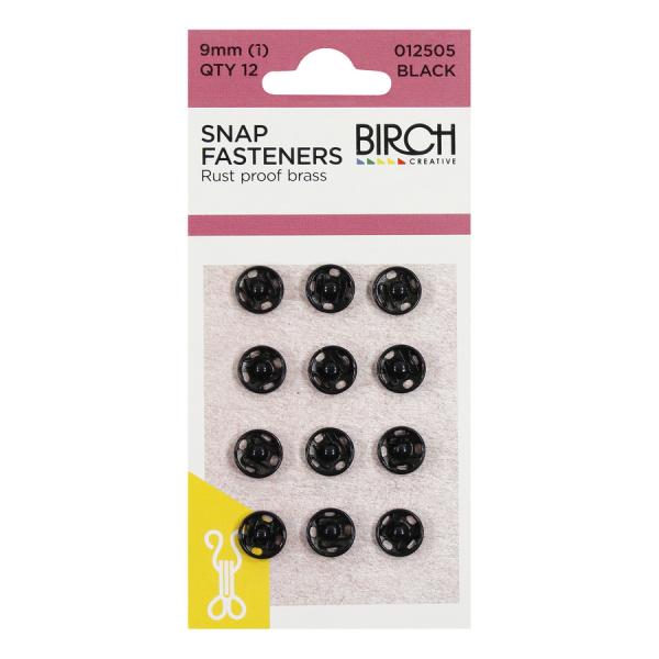 Snap Fasteners 9mm Qty 12 012505