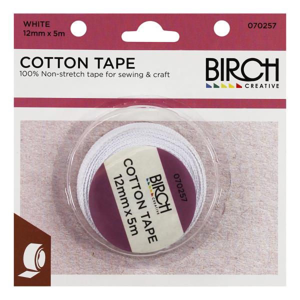 Cotton Tape 12mm x 5m 070257