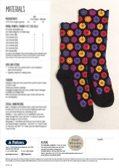 0019 Cosy Crochet Socks Leaflet