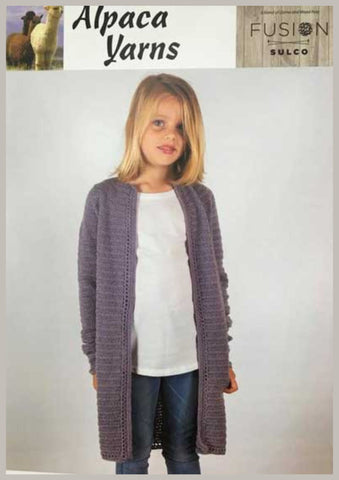 2417 Crochet Girl's Cardigan Leaflet