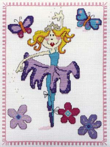 DMC Ballerina Cross Stitch Kit 21cm x 29cm 579980