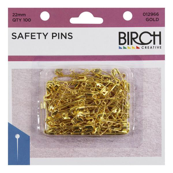 Safety Pins Gold 100pk  012966