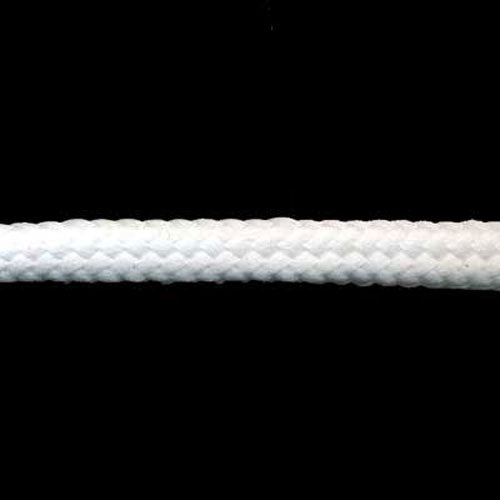 Cord Braided Poly Flat 7mm Natural/White