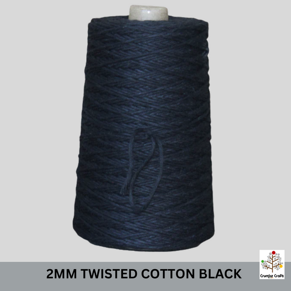 Twisted Cotton 2mm 500g Cone