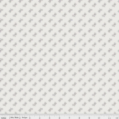 Bee Backgrounds Bicycle Gray C6389 110cm