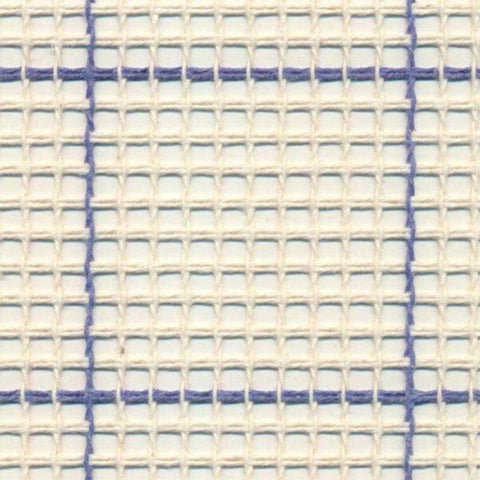 Rug Canvas  Blue Checked 150cm 3.75ct