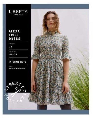 LIB104 Alexa Frill Dress Pattern