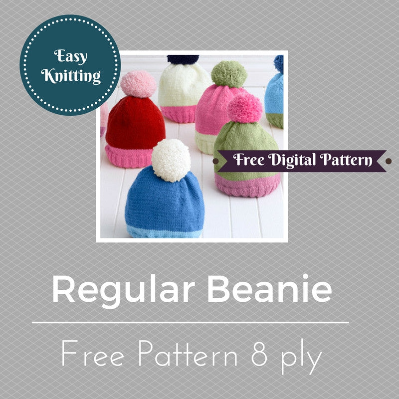 Slouchy and Regular Beanie (free e-pattern)
