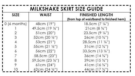MP040/MP041 Milkshake Skirt